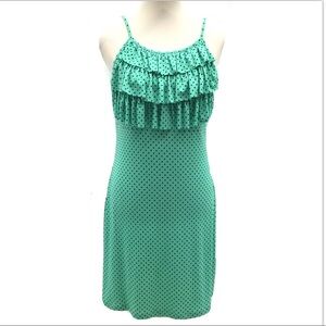 Sweet Storm Mint Green Sleeveless Ruffled Dress